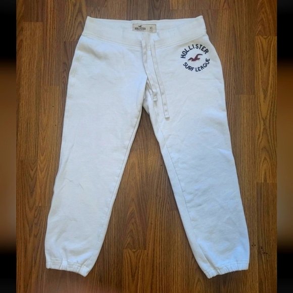 Hollister Surf League Joggers – Women's XS White Casual Comfort Sweat Pants - Picture 1 of 10
